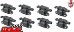 SET OF 8 STANDARD REPLACEMENT IGNITION COILS TO SUIT HSV CLUBSPORT VZ VE VF LS2 LS3 6.0L 6.2L V8