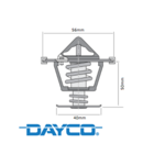 DAYCO 86 DEGREE THERMOSTAT TO SUIT HSV GTSR VF LSA SUPERCHARGED 6.2L V8