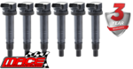 SET OF 6 MACE STANDARD REPLACEMENT IGNITION COILS TO SUIT TOYOTA HILUX GGN15R GGN25R 1GR-FE 4.0L V6