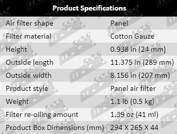 AF304-Specification_Table