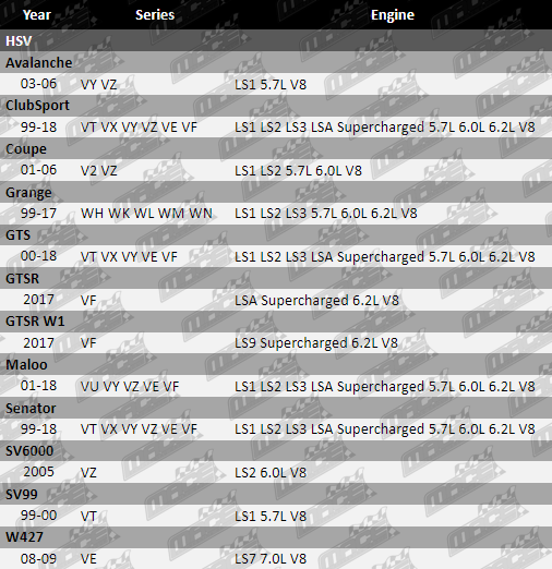 GENUINE GM REAR MAIN OIL SEAL PLATE KIT TO SUIT HSV SV99 VT LS1 5.7L V8