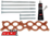 MACE PERFORMANCE MANIFOLD INSULATOR KIT TO SUIT FORD TE50 AU WINDSOR 302 EFI 5.0L V8