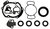 TIMING COVER GASKET KIT TO SUIT HOLDEN CAPTIVA CG ALLOYTEC SIDI LU1 LF1 LFW 3.0L 3.2L V6