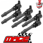 MACE SET OF 6 STANDARD IGNITION COILS FOR FORD FALCON BA BF FG BARRA 182 190 E-GAS 240T TURBO 4.0 I6