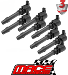 SET OF 8 MACE STANDARD REPLACEMENT IGNITION COILS TO SUIT FORD FAIRLANE BA BF BARRA 220 230 5.4L V8