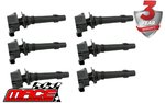 SET OF 6 MACE IGNITION COILS TO SUIT FORD BARRA 195 ECOLPI 270T TURBO 4.0L I6