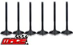 SET OF 6 MACE STAINLESS STEEL EXHAUST VALVES TO SUIT HOLDEN ECOTEC L36 L67 SUPERCHARGED 3.8L V6