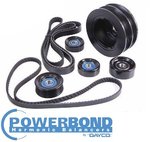 POWERBOND 25% UNDERDRIVE POWER PULLEY KIT FOR HOLDEN COMMODORE VT VX VY VZ LS1 L76 5.7L 6.0L V8