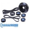 POWERBOND 25% UNDERDRIVE POWER PULLEY KIT TO SUIT HOLDEN L77 LS3 6.0L 6.2L V8