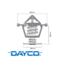 DAYCO 86 DEGREE THERMOSTAT TO SUIT HSV LS3 LS9 LSA SUPERCHARGED 6.2L V8 09/2009 ONWARDS