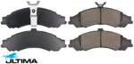 ULTIMA FRONT BRAKE PAD SET TO SUIT HOLDEN ALLOYTEC ECOTEC LY7 LE0 L36 L67 SUPERCHARGED 3.6L 3.8L V6
