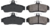REAR BRAKE PAD SET TO SUIT HOLDEN CALAIS VT VX VY VZ ECOTEC ALLOYTEC L36 L67 LY7 3.6L 3.8L V6