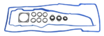 ROCKER COVER GASKET KIT TO SUIT FORD FAIRMONT BA BF BARRA 182 190 E-GAS 4.0L I6