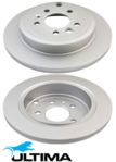 ULTIMA REAR DISC BRAKE ROTOR SET TO SUIT FORD FALCON AU.II AU.III TICKFORD 5.6L V8