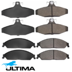 ULTIMA FRONT AND REAR BRAKE PAD SET FOR FORD BARRA 182 190 195 E-GAS 240T 245T 270T TURBO 4.0L I6