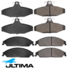 FRONT AND REAR BRAKE PAD SET FOR FORD FALCON BA-FG X BARRA 182 190 195 E-GAS 240T 245T 270T 4.0L I6