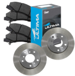 ULTIMA DISC BRAKE PADS AND ROTORS COMBO PACK TO SUIT FORD LTD BA BARRA 220 5.4L V8
