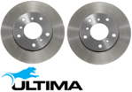 ULTIMA FRONT AND REAR DISC BRAKE ROTOR SET TO SUIT HOLDEN COMMODORE VT-VY ECOTEC L36 L67 S/C 3.8L V6