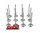 SET OF 12 MACE STAINLESS STEEL INTAKE VALVES TO SUIT FORD BARRA E-GAS ECOLPI 182 190 195 4.0L I6