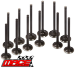 SET OF 12 MACE STANDARD INTAKE VALVES TO SUIT FORD FAIRMONT BA BF BARRA 182 190 E-GAS 4.0L I6