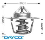 DAYCO 91 DEGREE THERMOSTAT TO SUIT FORD FAIRLANE AU BA BF MPFI SOHC VCT BARRA 182 190 4.0L I6
