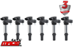 SET OF 6 MACE STANDARD REPLACEMENT IGNITION COILS TO SUIT ALFA ROMEO 939A0 3.2L V6