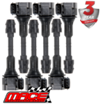 SET OF 6 MACE STANDARD REPLACEMENT IGNITION COILS TO SUIT NISSAN MURANO Z50 VQ35DE 3.5L V6