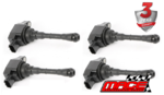 SET OF 4 MACE STANDARD REPLACEMENT IGNITION COILS TO SUIT NISSAN PULSAR B17 C12 MR16DDT TURBO 1.6 I4