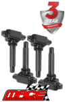 SET OF 4 STANDARD REPLACEMENT IGNITION COIL TO SUIT MAZDA PE-VPS PY-VPS PY TURBO 2.0L 2.5L I4