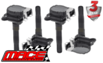 SET OF 4 MACE STANDARD REPLACEMENT IGNITION COILS TO SUIT VOLKSWAGEN AGU AEB ANB APU AJH 1.8L I4