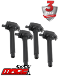 SET OF 4 MACE STANDARD REPLACEMENT IGNITION COILS TO SUIT JEEP TIGERSHARK ED6 2.4L I4