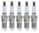 SET OF 5 AUTOLITE SPARK PLUGS TO SUIT FORD KUGA TE DURATEC TURBO 2.5L I5