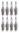 SET OF 8 AUTOLITE SPARK PLUGS TO SUIT LAND ROVER 55D 56D 57D 58D 44D 428PS SUPERCHARGED 4.0L 4.2L V8