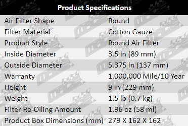 Air-Filter-Navara-D22-AF448-Product-Specification