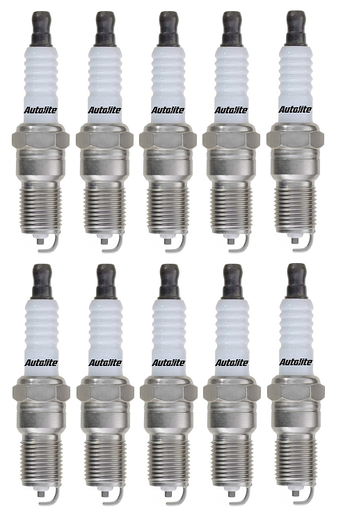 SET OF 10 AUTOLITE SPARK PLUGS TO SUIT AUDI RS6 C6 BUH TWIN TURBO 5.0L V10