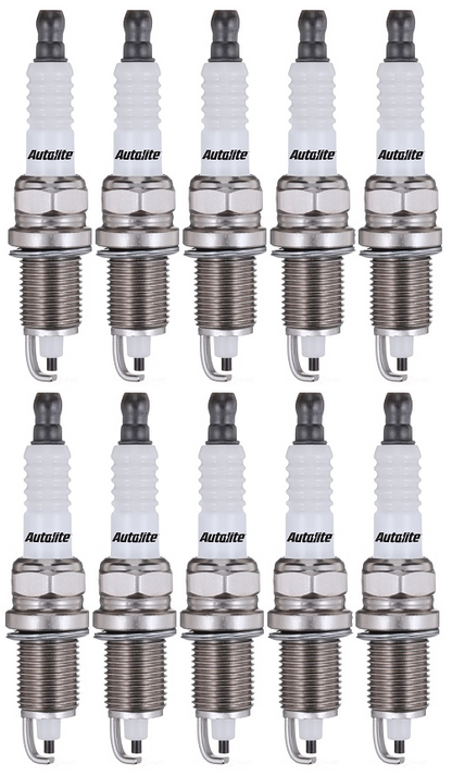 SET OF 10 AUTOLITE SPARK PLUGS TO SUIT DODGE RAM 1500 OHV EFI 8.3L V10