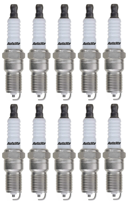 SET OF 10 AUTOLITE SPARK PLUGS TO SUIT DODGE EWB OHV EFI 8.0L 8.3L V10