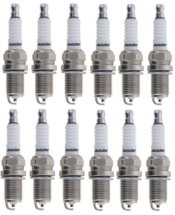 SET OF 12 AUTOLITE SPARK PLUGS TO SUIT BMW 8 SERIES 850I M70B50 5.0L V12
