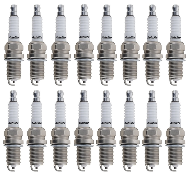SET OF 16 AUTOLITE SPARK PLUGS TO SUIT MERCEDES BENZ CL55 AMG C215 M113.991 SUPERCHARGED 5.4L V8