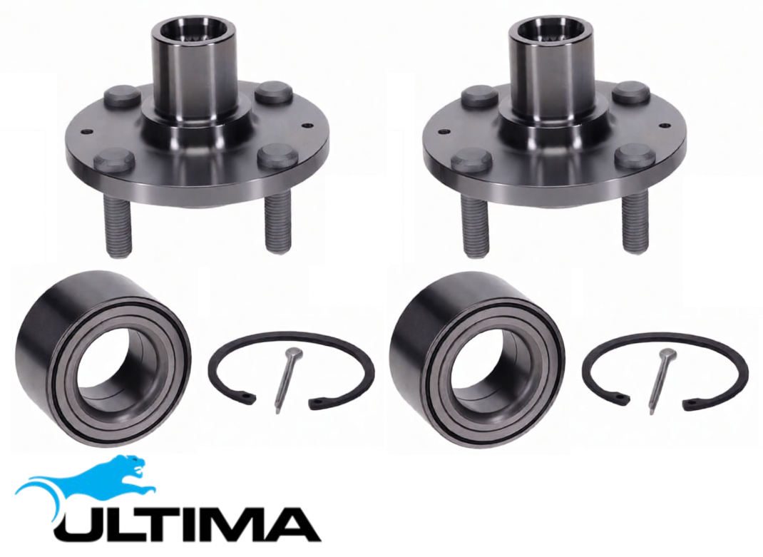 2 X ULTIMA FRONT WHEEL HUB AND BEARING ASSEMBLY TO SUIT HYUNDAI GETZ TB G4EA 1.3 I4 EXCEPT GLS MODEL