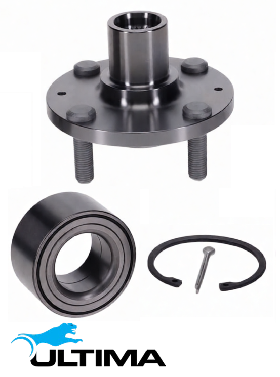 2 X ULTIMA FRONT WHEEL HUB AND BEARING ASSEMBLY TO SUIT HYUNDAI ACCENT RB G4FC D4FB 1.6L I4