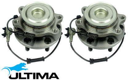 2 X ULTIMA FRONT WHEEL HUB AND BEARING ASSEMBLY TO SUIT NISSAN NAVARA CVAD40 YD25DDTI 2.5L I4