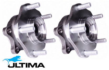 2 X ULTIMA FRONT WHEEL HUB AND BEARING ASSEMBLY TO SUIT NISSAN X-TRAIL T32 MR20DD QR25DE 2.0 2.5L I4