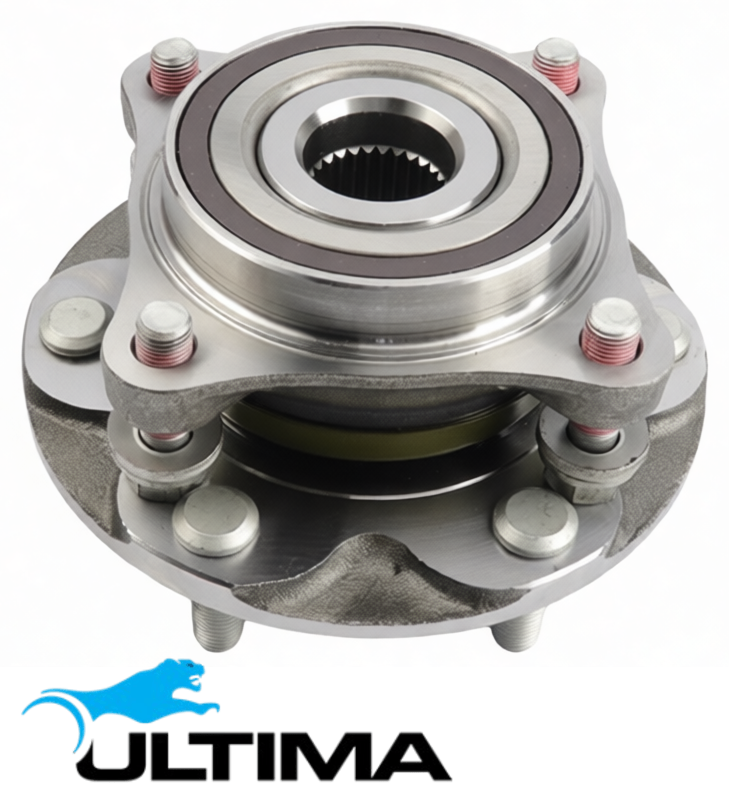 2 X ULTIMA FRONT WHEEL HUB AND BEARING ASSEMBLY TO SUIT TOYOTA PRADO TRJ120R TRJ150R 2TR-FE 2.7L I4