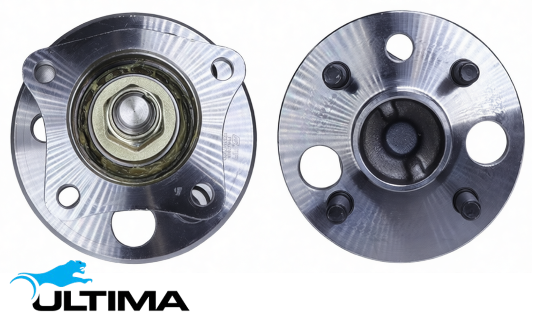2 X ULTIMA REAR WHEEL HUB AND BEARING ASSEMBLY TO SUIT TOYOTA COROLLA AE101R 4A-FE 1.6L I4 W/O ABS