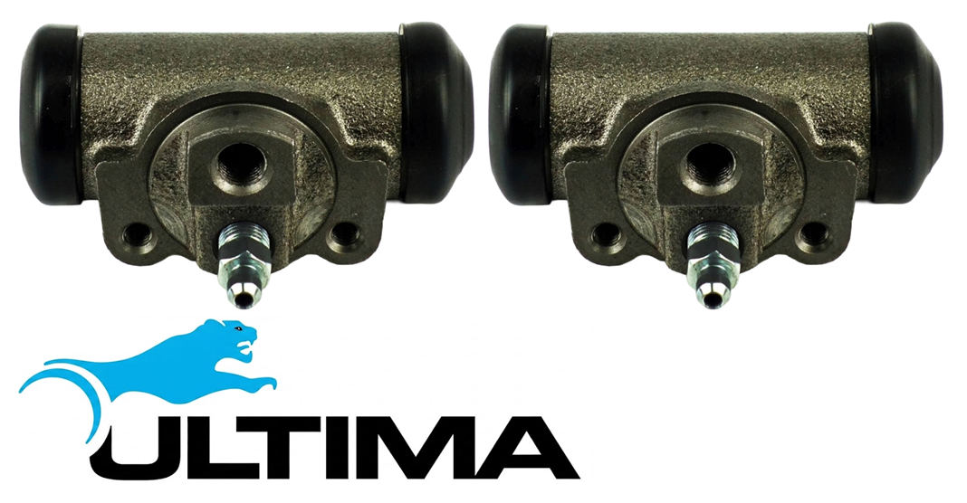 PAIR OF ULTIMA REAR WHEEL CYLINDERS TO SUIT TOYOTA HILUX WORKMATE GUN122R GUN135R 2GD-FTV TURBO DIESEL 2.4L I4