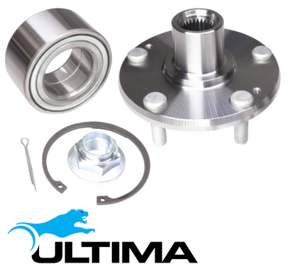 2 X ULTIMA FRONT WHEEL HUB AND BEARING ASSEMBLY FOR HYUNDAI I30 GD D4FB 1.6 I4 CHASSIS D251U & D351U