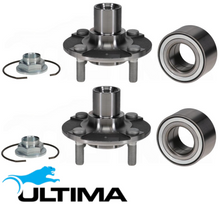 2 X ULTIMA FRONT WHEEL HUB AND BEARING ASSEMBLY FOR HYUNDAI I20 PB GAFA 1.4L I4 MODEL ACTIVE & ELITE