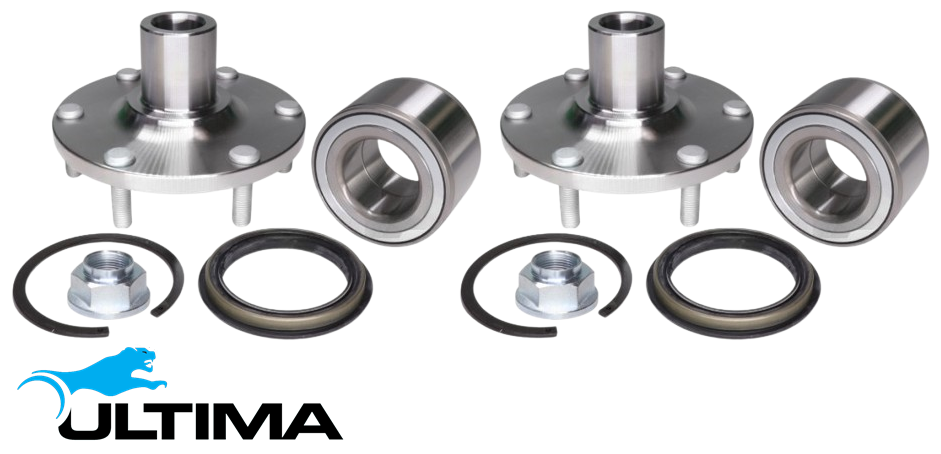 2 X FRONT WHEEL HUB AND BEARING ASSEMBLY FOR FORD COURIER PE PG PH G6 2.6L I4 4WD EXCEPT SEE7 & SDE7