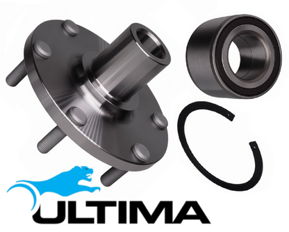 2 X ULTIMA FRONT WHEEL HUB & BEARING ASSEMBLY TO SUIT FORD RANGER PX1 PX2 PX3 P5AT 3.2L I5 SUITS 4WD